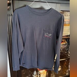 Vineyard Vines navy Holiday Christmas T-shirt 2016 Size Small